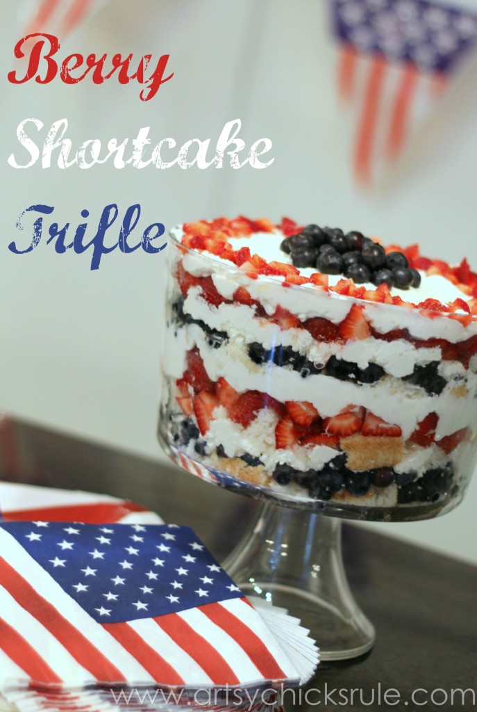 Mixed Berry Trifle - #trifle #berry #dessert #recipe #patriotic foodiechicksrule.com