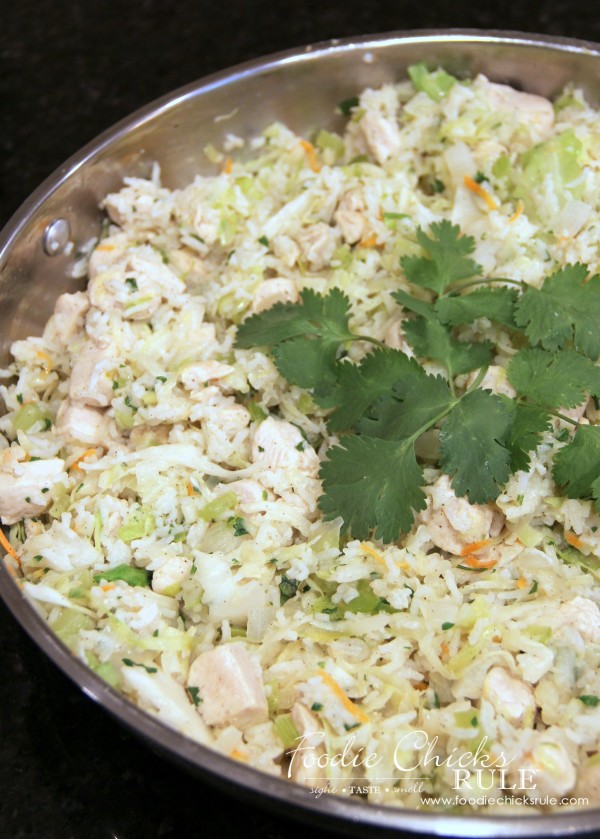 Cabbage, Rice and Chicken - Dinner -  #cabbagerice #cabbagerecipe foodiechicksrule.com