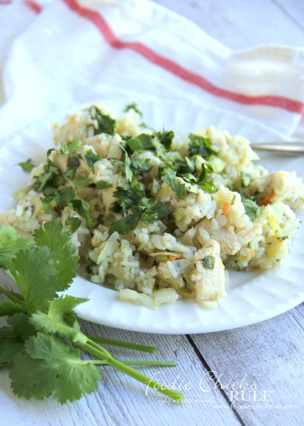 Cabbage, Rice and Chicken - Healthy Dinner -  #cabbagerice #cabbagerecipe foodiechicksrule.com