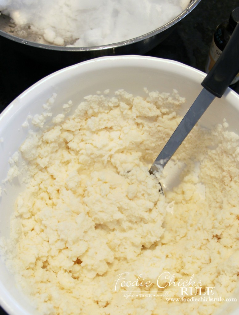 Snow Cream - Mixed Ingredients - #snowcream #recipe foodchicksrule.com