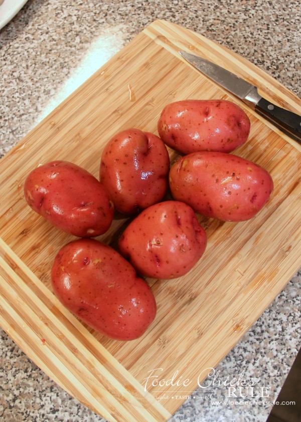 Beet, Carrot & Potato Salad - Red potatoes - #recipe #potatosalad foodiechicksrule.com