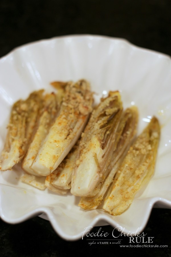 Garlic Roasted Endives - Healthy and Delicious! - #roastedendives #endiverecipe #healthyvegetable #healthyrecipes foodiechicksrule.com