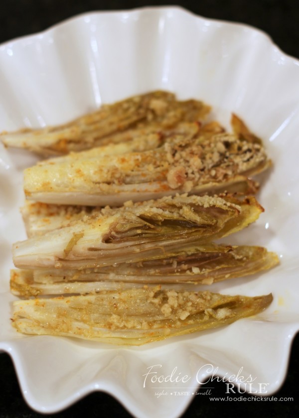 Garlic Roasted Endives - Healthy and Delicious! - #roastedendives #endiverecipe #healthyvegetable #healthyrecipes foodiechicksrule.com