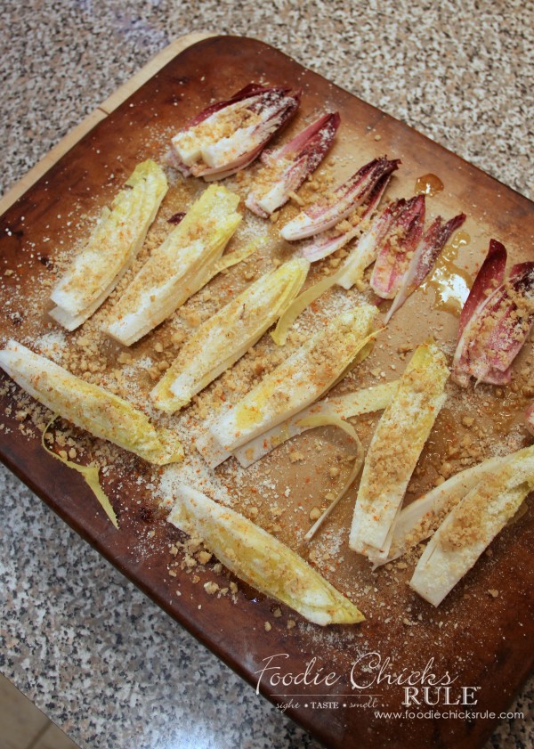 Garlic Roasted Endives - Healthy and Delicious! - #roastedendives #endiverecipe #healthyvegetable #healthyrecipes foodiechicksrule.com