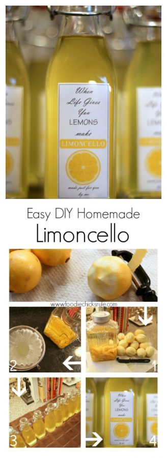 I can't believe how simple it really is!! Love this stuff!! foodiechicksrule.com #limoncello #easydiylimoncello #limoncellorecipe