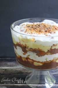 Butterfinger Trifle - This is SO good! - #dessert #triflefoodiechicksrule.com