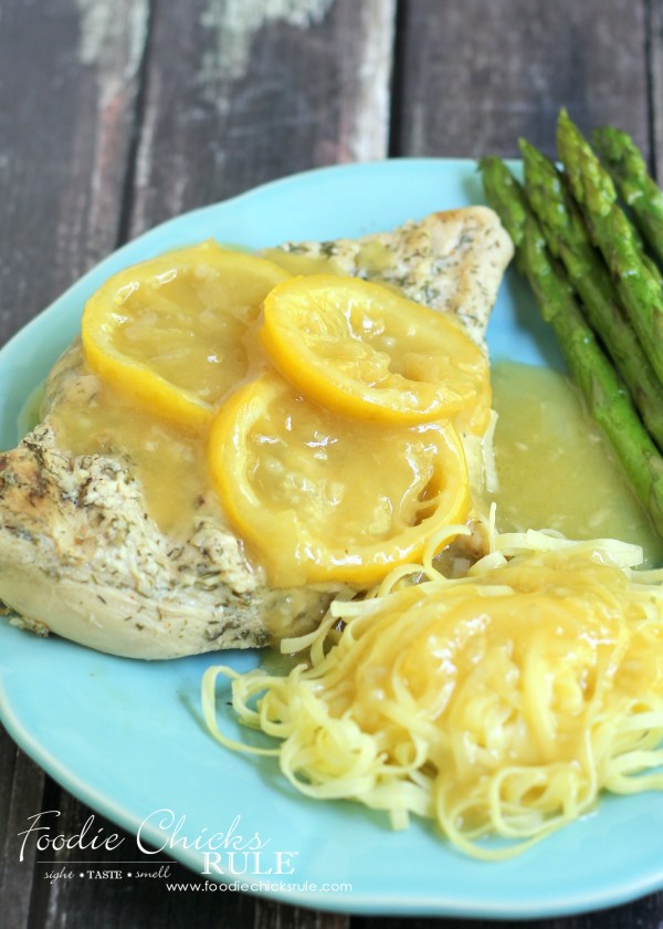 Best Ever Lemon Garlic Marinade - Pictured with Lemon Chicken - #marinade foodiechicksrule.com