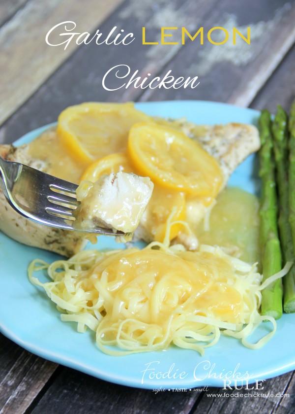 Garlic Lemon Sauce - SOOO easy and Perfect for Chicken, Pasta or Fish - #lemonchicken #garlicchicken foodiechicksrule.com