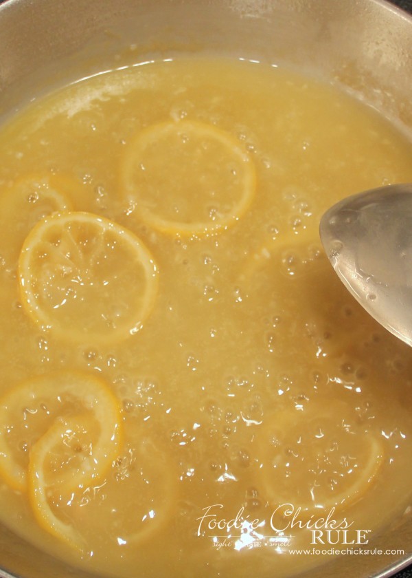 Garlic Lemon Sauce - Simmer - #lemonchicken #garlicchicken foodiechicksrule.com