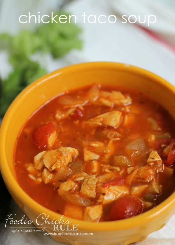 Chicken Taco Soup - Foodie Chicks Rule