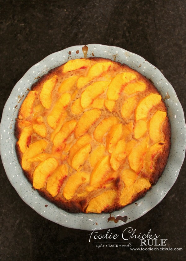 Gluten Free Peach Cobbler - Baked - #peach #cobbler #glutenfree foodiechicksrule