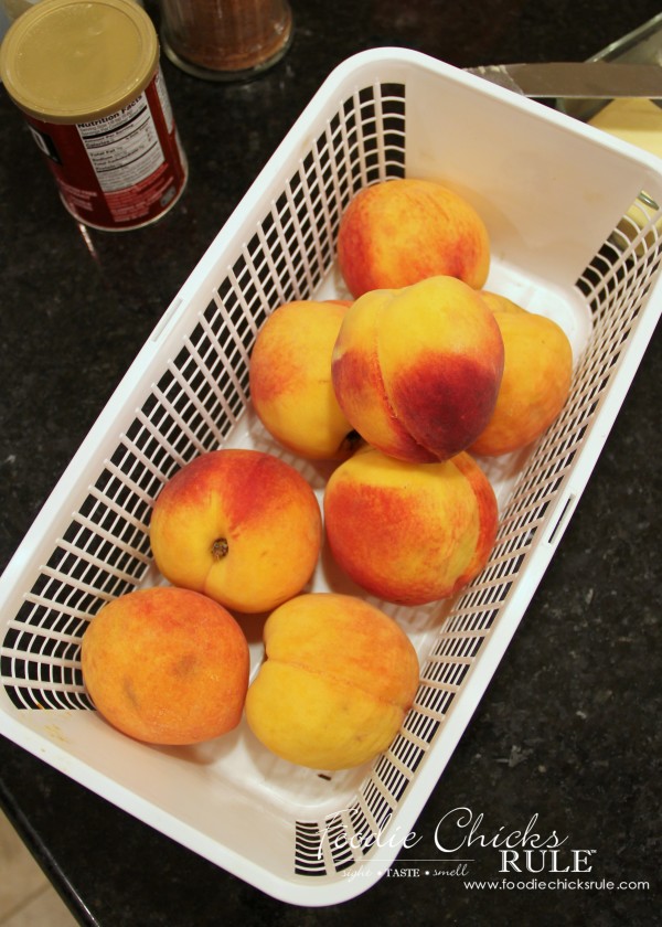 Gluten Free Peach Cobbler - South Carolina Peaches - #peach #cobbler #glutenfree foodiechicksrule