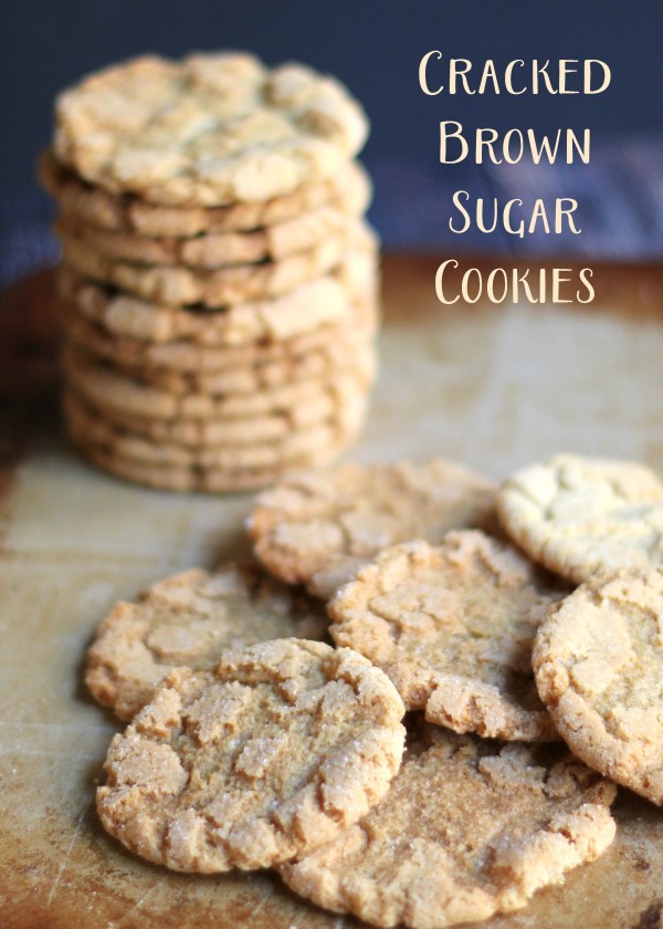 Cracked Brown Sugar Cookies - BEST sugar cookie ever - #foodiechicksrule #brownsugarcookies