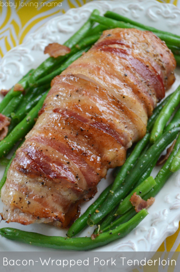 Bacon-Wrapped-Pork-Tenderloin-Easter-Dinner - Baby Loving Mama