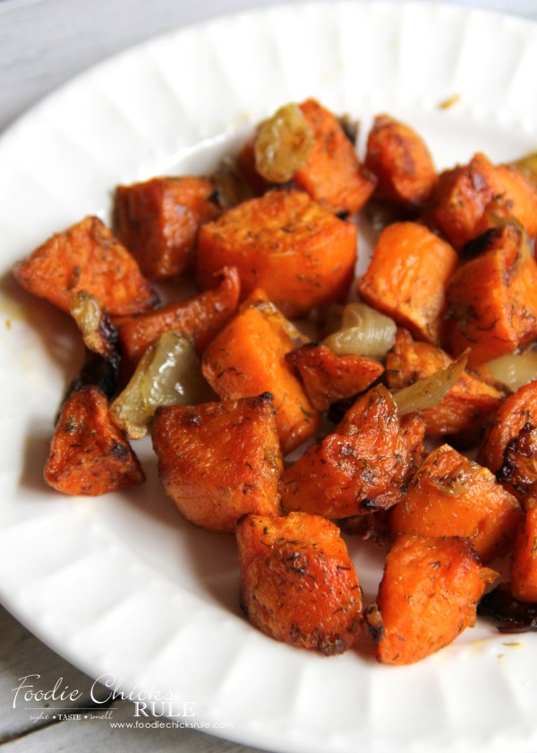 Oven Roasted Sweet Potatoes - THE BEST - foodiechicksrule