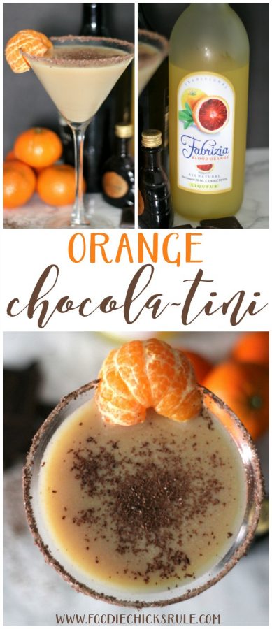 Awesome ORANGE CHOCOLA_TINI!! Orange Chocolate Martini - Fabrizia - foodiechicksrule.com