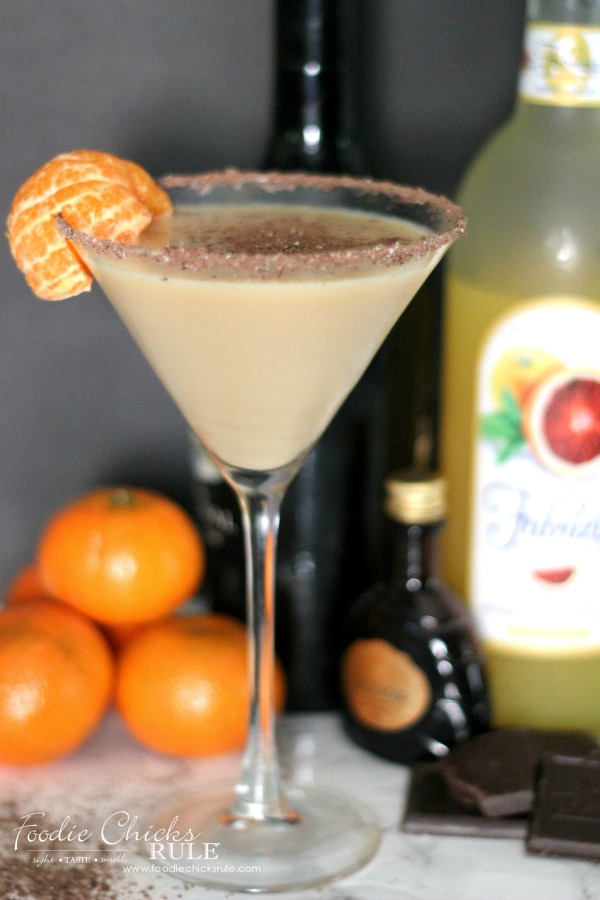 Orange Chocolate Martini - Fabrizia - foodiechicksrule.com