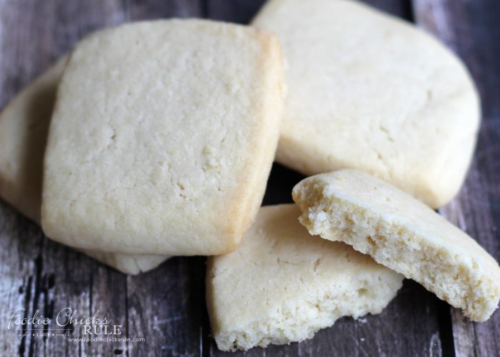 Best Shortbread Cookie Recipe ..... EVER!!!! Really!!! foodiechicksrule.com #shortbreadcookies #shortbreadrecipe #bestshortbread