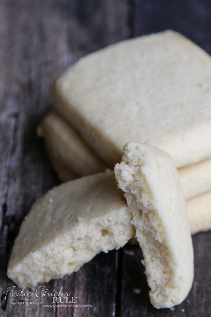 Best Shortbread Cookie Recipe ..... EVER!!!! Really!!! foodiechicksrule.com #shortbreadcookies #shortbreadrecipe #bestshortbread