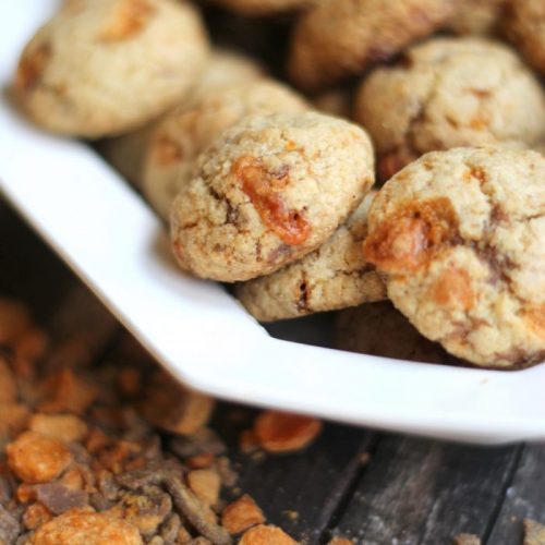 Butterfinger Biscotti Bites Foodie Chicks Rule