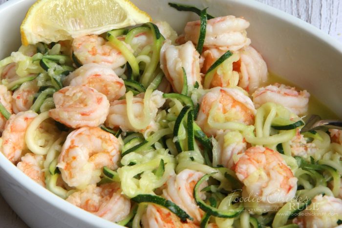 Lemon Garlic Shrimp Zoodles Recipe