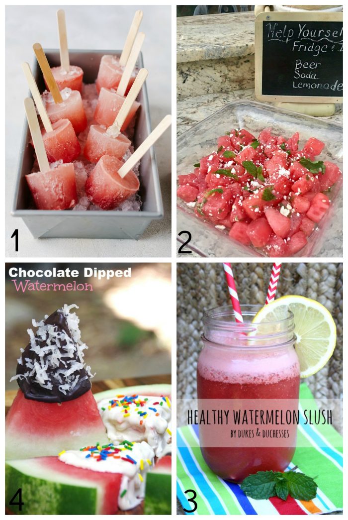 50+ Yummy Watermelon Recipes Ideas!! foodiechicksrule.com #watermelon #watermelonrecipes #summerrecipeideas #smoothierecipes #slushierecipes #summerdesserts #summerdrinks #watermelonmojito #watermeloncake #summerfood #watermelondesserts #watermelondrinks