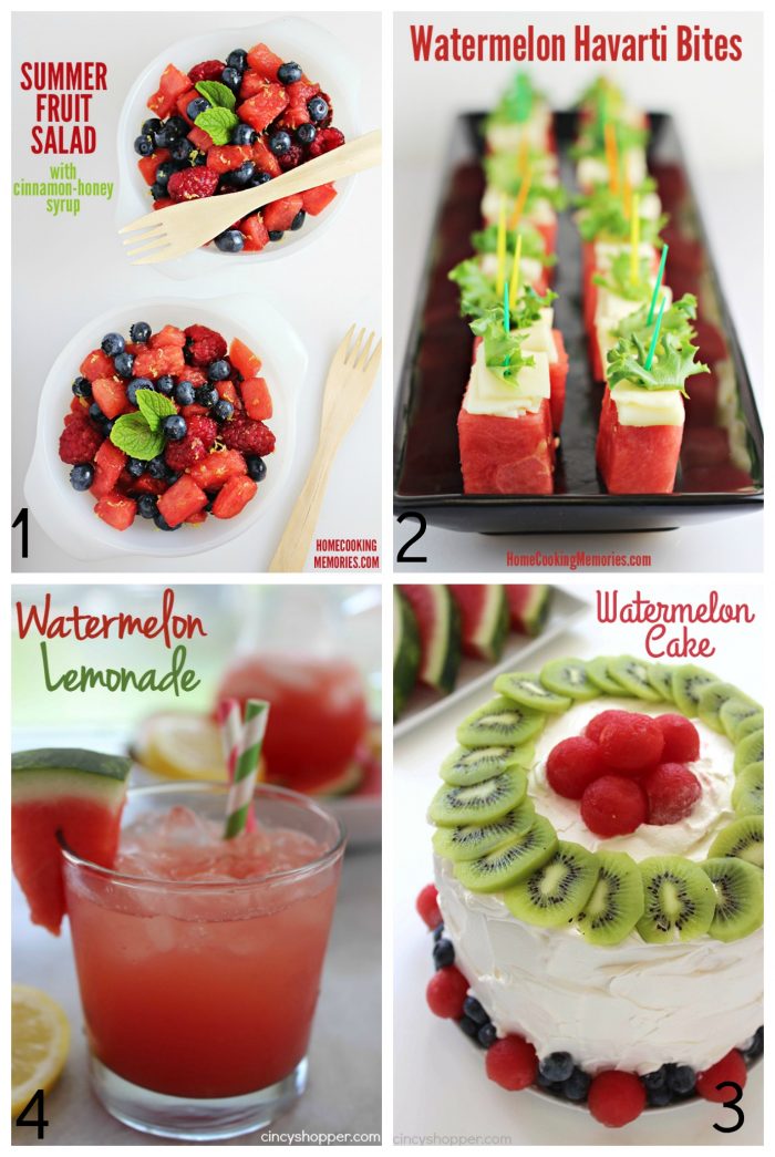 50+ Yummy Watermelon Recipes Ideas!! foodiechicksrule.com #watermelon #watermelonrecipes #summerrecipeideas #smoothierecipes #slushierecipes #summerdesserts #summerdrinks #watermelonmojito #watermeloncake #summerfood #watermelondesserts #watermelondrinks