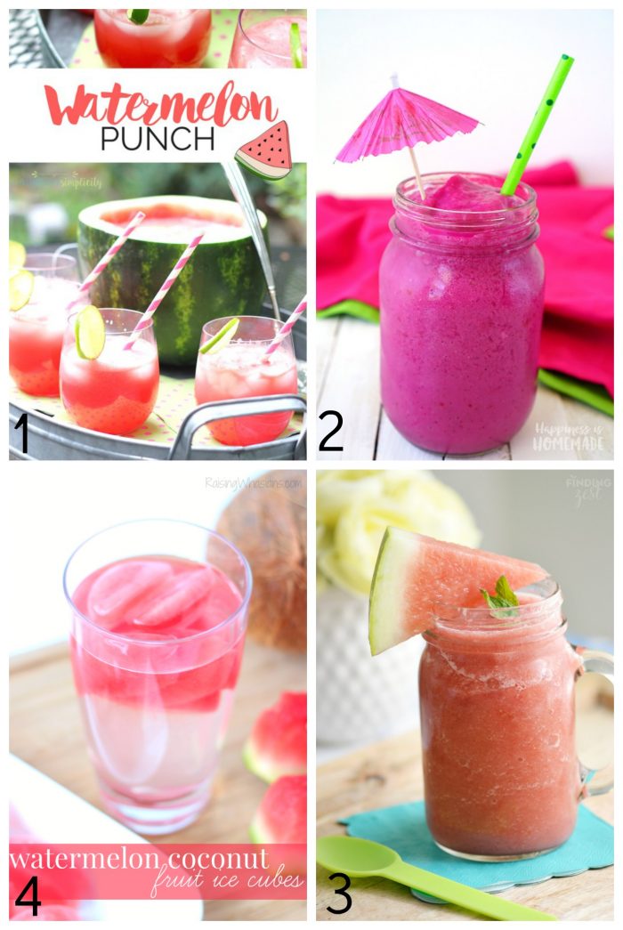 50+ Yummy Watermelon Recipes Ideas!! foodiechicksrule.com #watermelon #watermelonrecipes #summerrecipeideas #smoothierecipes #slushierecipes #summerdesserts #summerdrinks #watermelonmojito #watermeloncake #summerfood #watermelondesserts #watermelondrinks