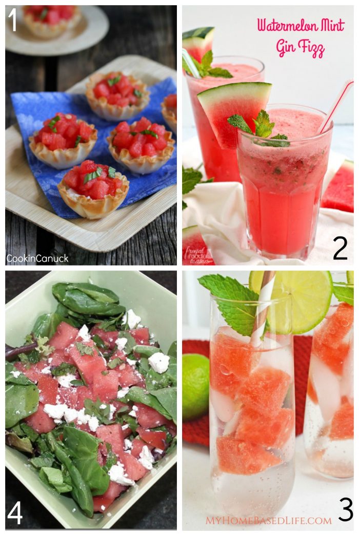 50+ Yummy Watermelon Recipes Ideas!! foodiechicksrule.com #watermelon #watermelonrecipes #summerrecipeideas #smoothierecipes #slushierecipes #summerdesserts #summerdrinks #watermelonmojito #watermeloncake #summerfood #watermelondesserts #watermelondrinks