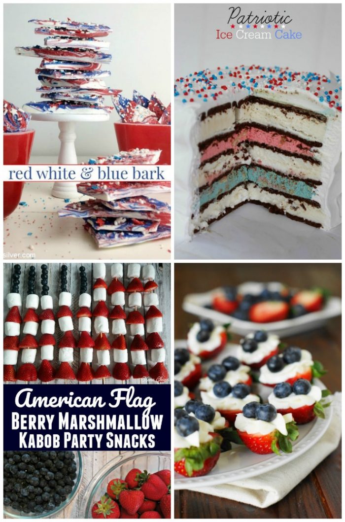 28 Creative PATRIOTIC Food Ideas!!! Perfect for your 4th of July or Memorial Day gatherings! foodiechicksrule.com #4thofjulyrecipes #patrioticrecipes #redwhiteandbluerecipeideas #patrioticfood #summerrecipes #july4threcipes #memorialdayfoodideas #cookoutfoodideas