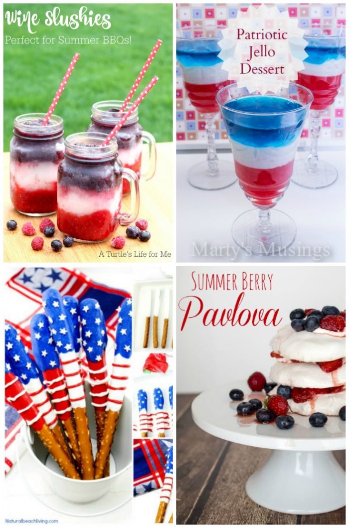 28 Creative PATRIOTIC Food Ideas!!! Perfect for your 4th of July or Memorial Day gatherings! foodiechicksrule.com #4thofjulyrecipes #patrioticrecipes #redwhiteandbluerecipeideas #patrioticfood #summerrecipes #july4threcipes #memorialdayfoodideas #cookoutfoodideas