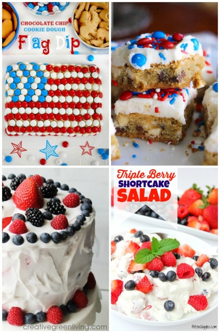 28 Creative PATRIOTIC Food Ideas!!! Perfect for your 4th of July or Memorial Day gatherings! foodiechicksrule.com #4thofjulyrecipes #patrioticrecipes #redwhiteandbluerecipeideas #patrioticfood #summerrecipes #july4threcipes #memorialdayfoodideas #cookoutfoodideas