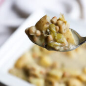 Hearty Potato and Bean Soup (vegan style)