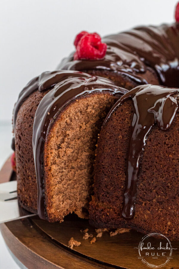 Old Fashioned Chocolate Pound Cake Recipe - Passed down to me! foodiechicksrule.com #chocolatepoundcake #chocolatecake #oldfashionedrecipes #cakerecipes